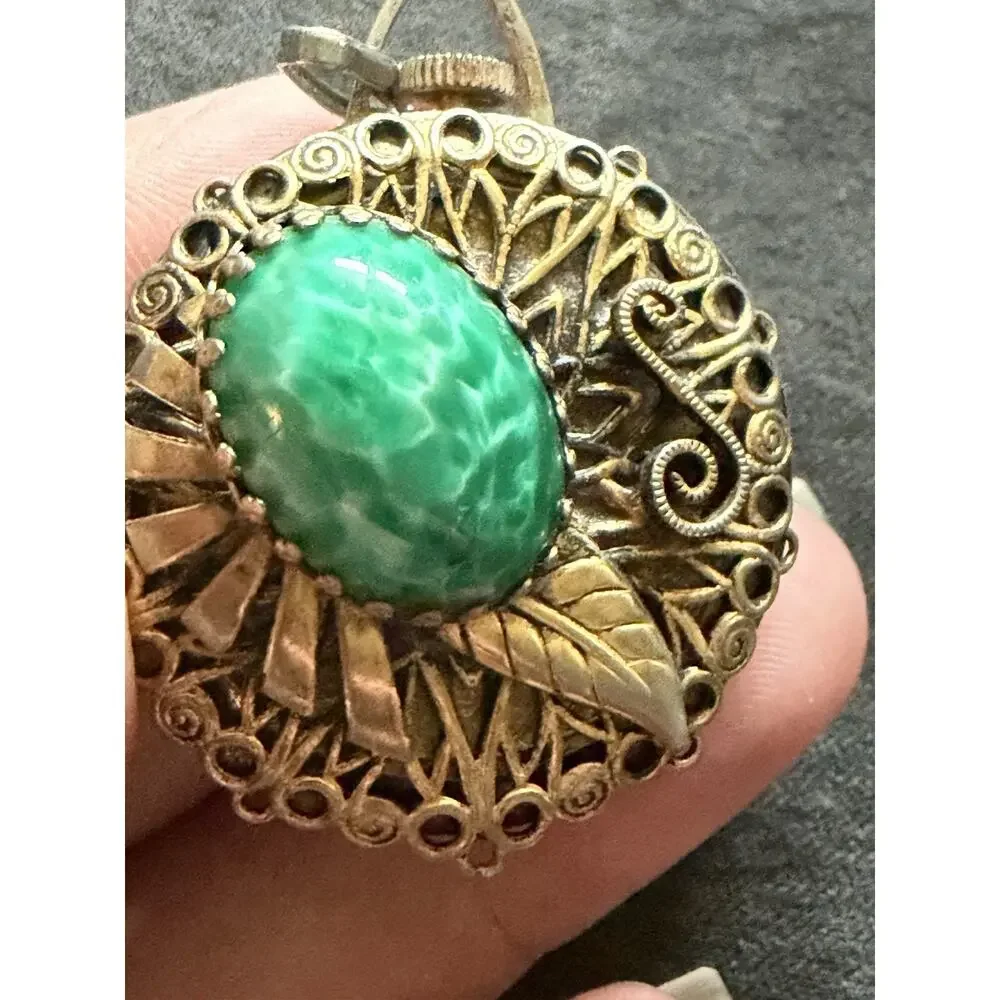 Vintage Harvester Swiss Made Pocket Watch Pendant Working Keeps Time 1950’s